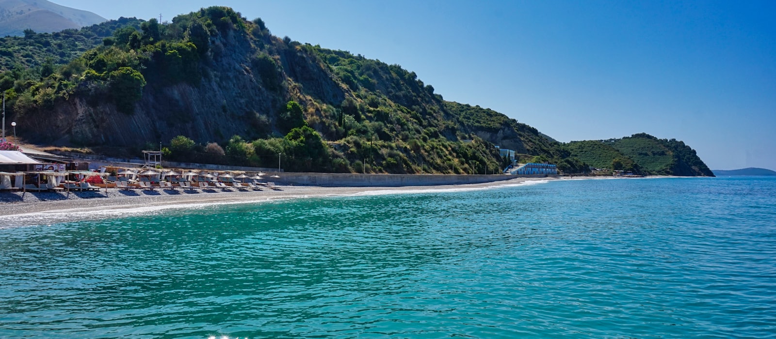 Beach on the Albanian riviera